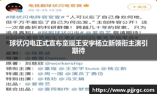 NG28球状闪电正式宣布童瑶王安宇杨立新领衔主演引期待